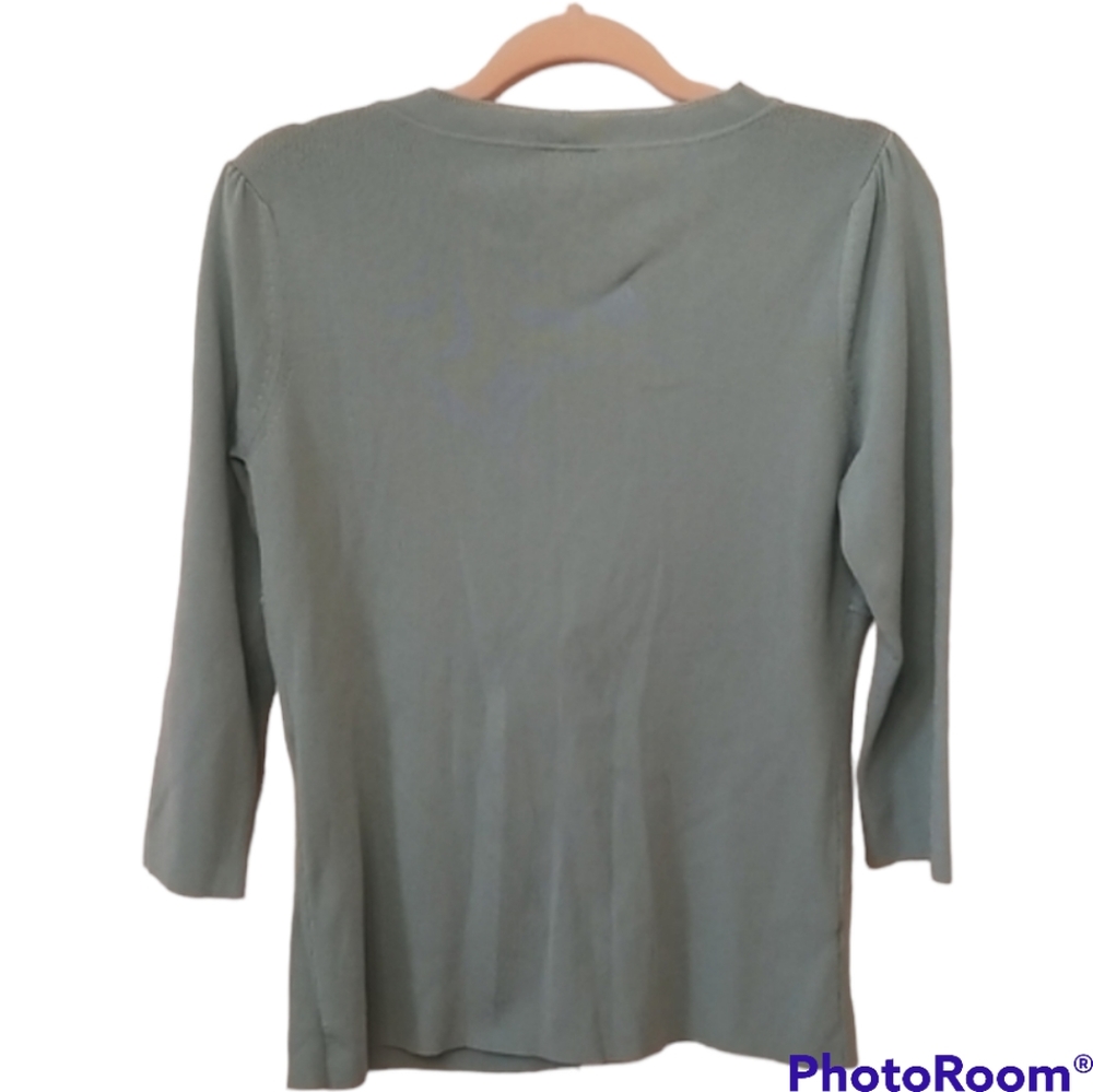 Ann Taylor light blue cardigan, size M - Picture 8 of 13